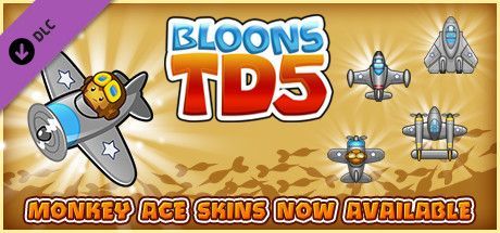 Game cover: Bloons TD 5: Top Gun Monkey Ace Skin