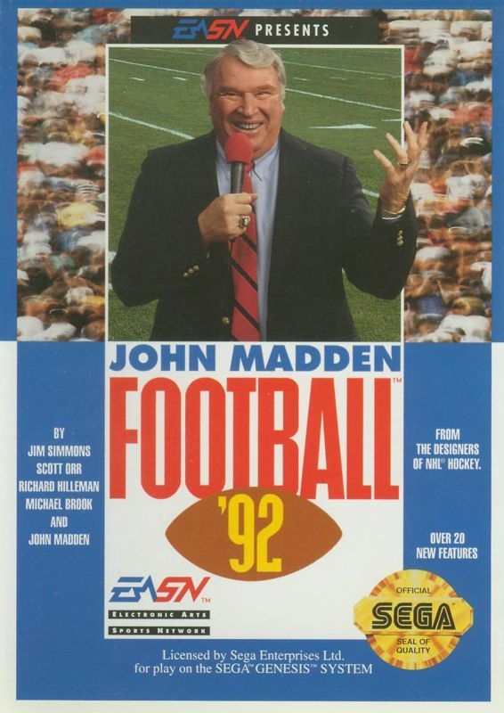 Game cover: John Madden Football '92
