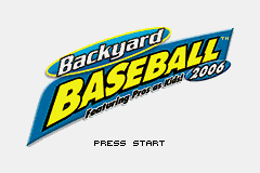 Game cover: Backyard Baseball 2006