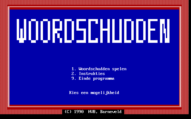 Game cover: Woordschudden