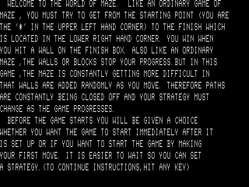 Game cover: The Minotaur's Malevolent Maze