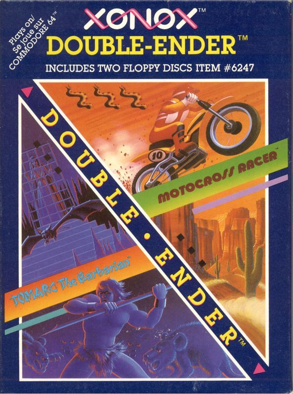 Game cover: Xonox Double-Ender: Tomarc the Barbarian and Motocross Racer