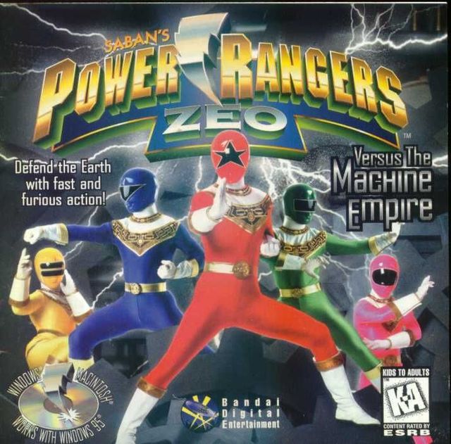 Game cover: Saban's Power Rangers Zeo Versus The Machine Empire