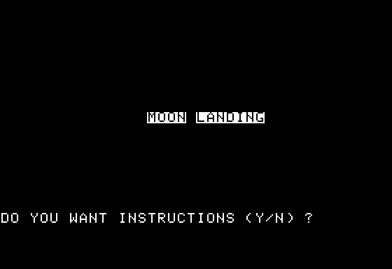 Game cover: Moonlanding