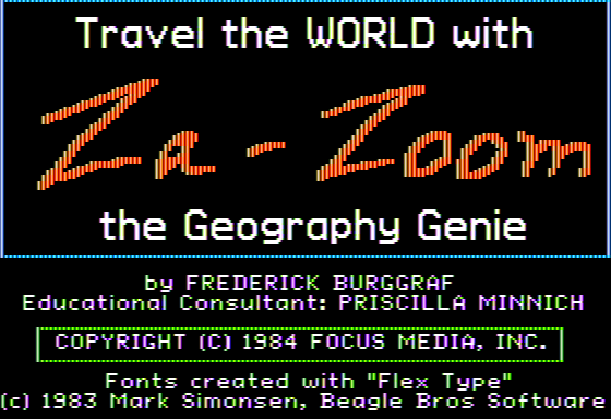 Game cover: Travel the World with Za-Zoom the Geography Genie