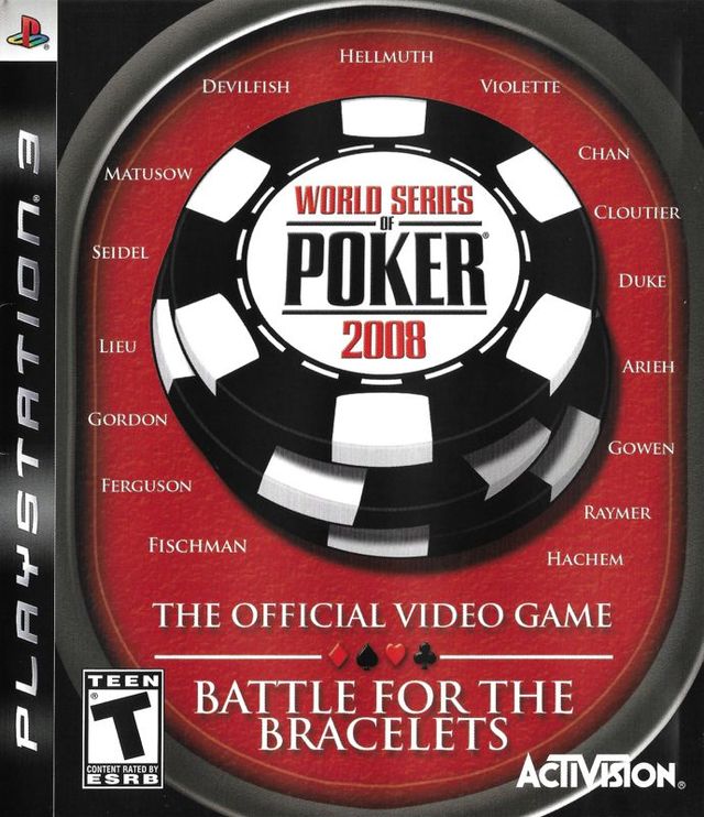 Game cover: World Series of Poker 2008: Battle for the Bracelets