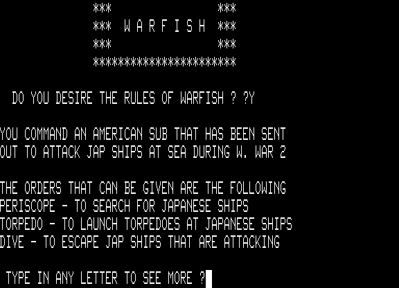 Game cover: Warfish