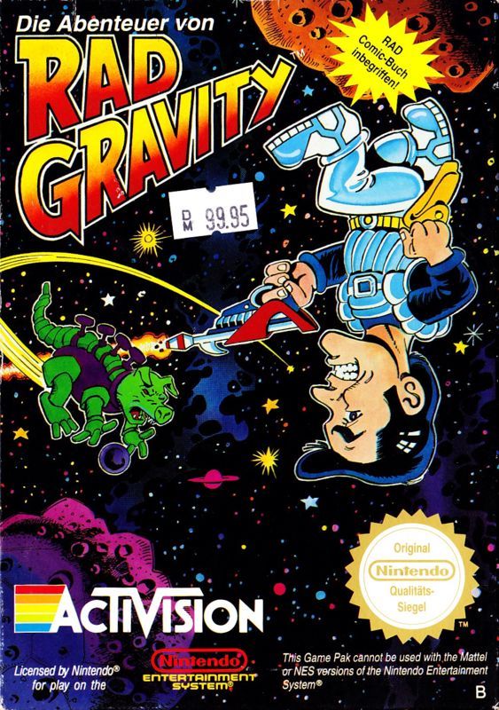 Game cover: The Adventures of Rad Gravity