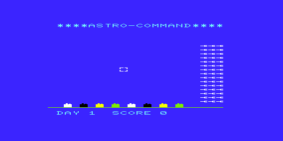 Game cover: Astro-Command