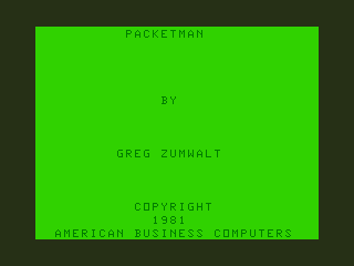 Game cover: Packetman
