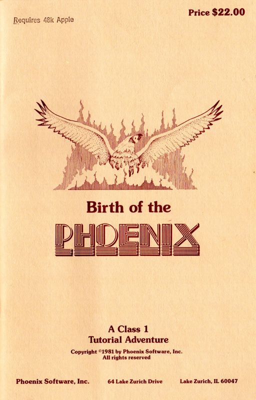 Game cover: Birth of the Phoenix