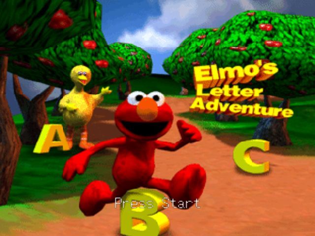 Game cover: Sesame Street: Elmo's Letter Adventure