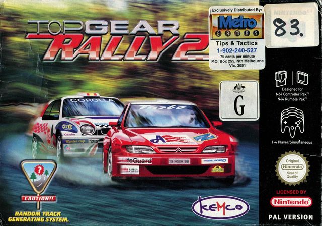 Game cover: Top Gear Rally 2