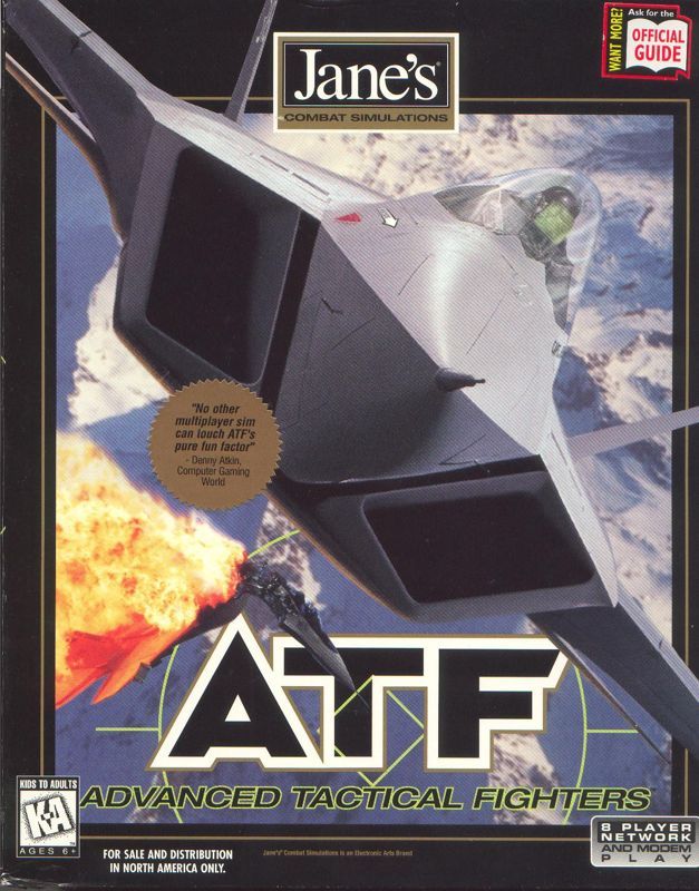 Game cover: Jane's Combat Simulations: ATF - Advanced Tactical Fighters