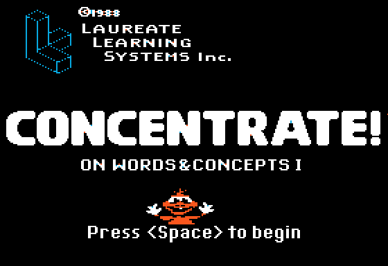Game cover: Concentrate! on Words & Concepts I