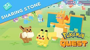 Game cover: Pokémon Quest: Sharing Stone