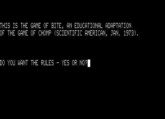 Game cover: The Game of Chomp
