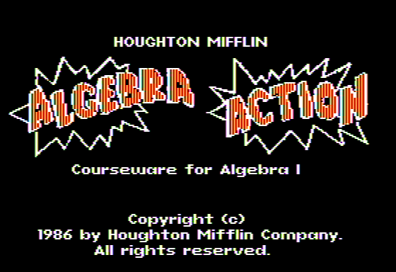 Game cover: Algebra Action