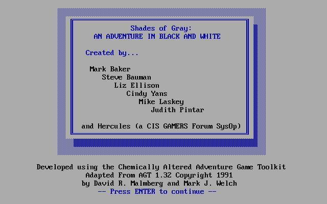 Game cover: Shades of Gray