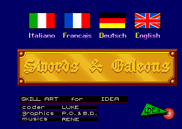 Game cover: Swords and Galleons