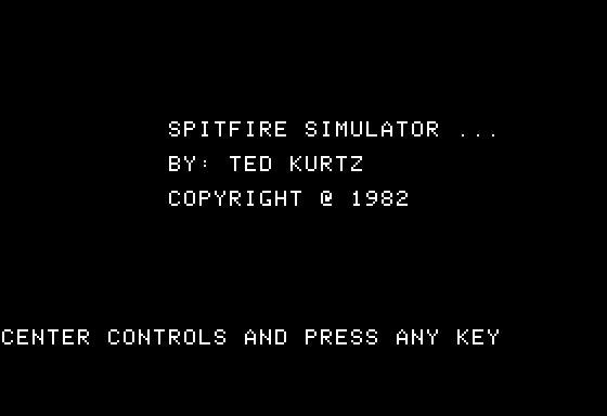 Game cover: Spitfire Simulator