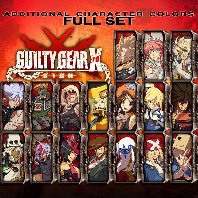 Game cover: Guilty Gear Xrd: -Sign- - Additional Character Colors: Full Set
