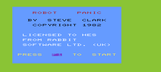 Game cover: Robot Panic