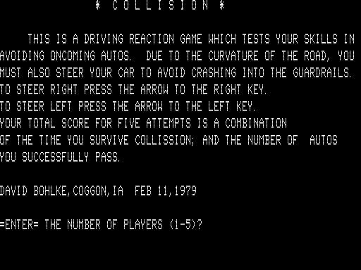 Game cover: Collision!