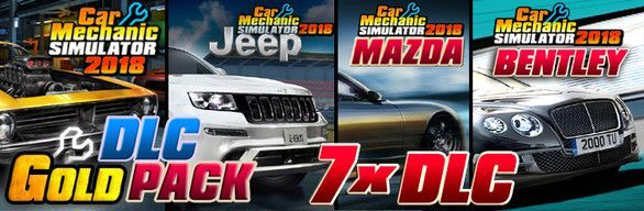 Game cover: Car Mechanic Simulator 2018: DLC Gold Pack 7x DLC