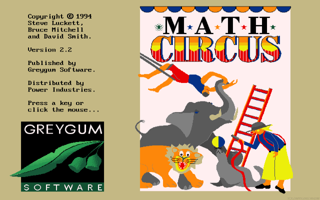 Game cover: Math Circus: Act 1