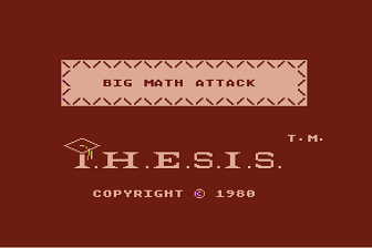 Game cover: Big Math Attack