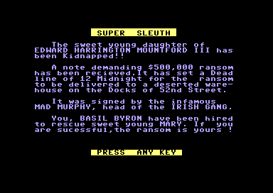 Game cover: Murder on the Waterfront