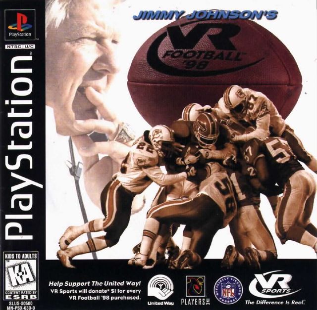 Game cover: Jimmy Johnson's VR Football '98