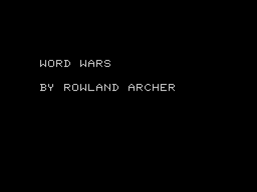 Game cover: Word Wars