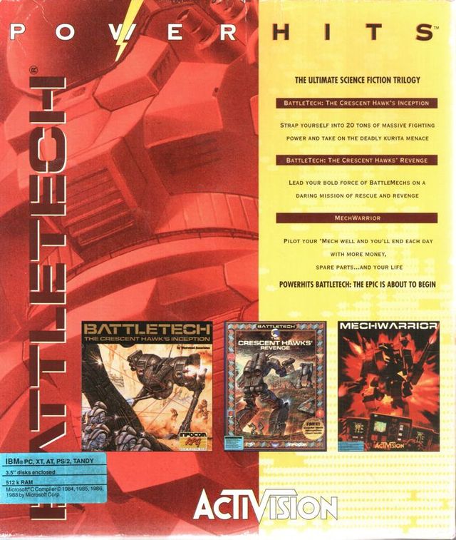 Game cover: PowerHits: BattleTech