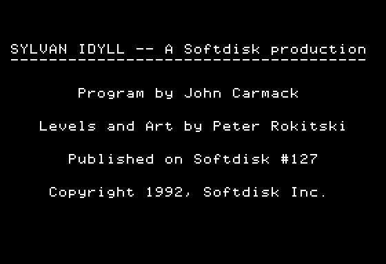 Game cover: Sylvan Idyll