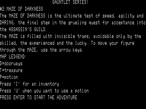 Game cover: Maze of Darkness
