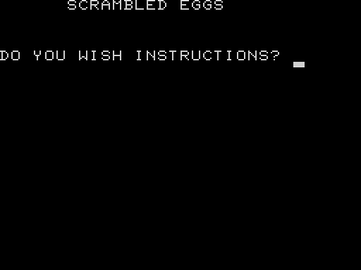 Game cover: Scrambled Eggs