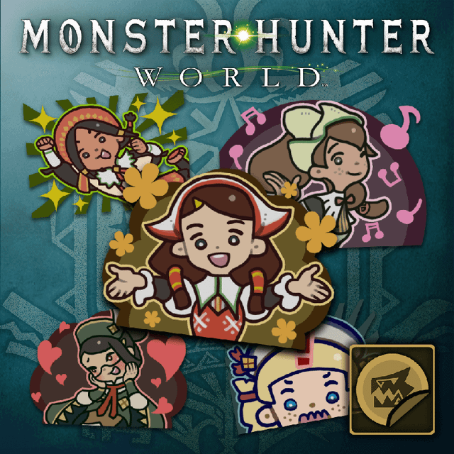 Game cover: Monster Hunter: World - Sticker Set: Guild Lasses Set