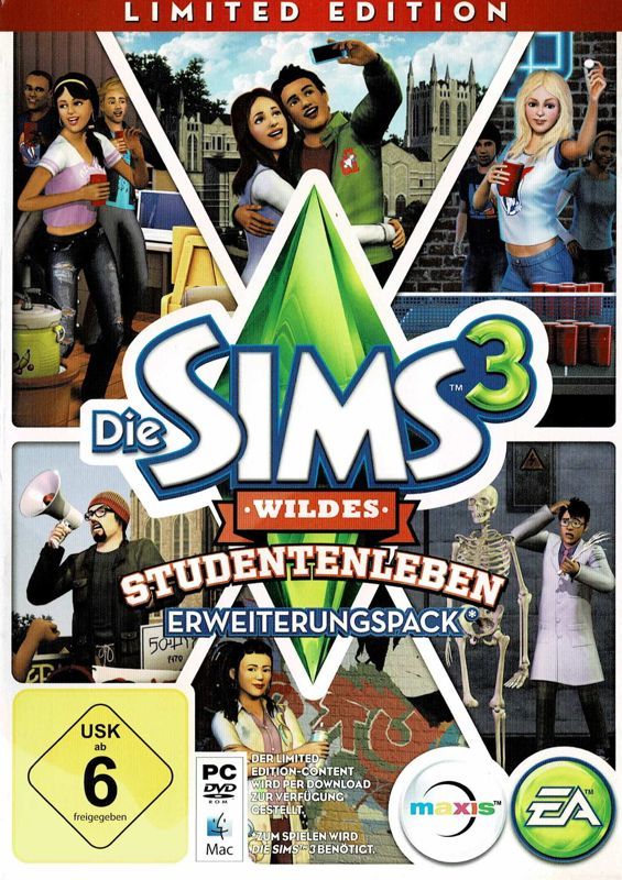 Game cover: The Sims 3: University Life (Limited Edition)
