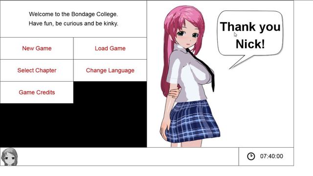Game cover: Bondage College