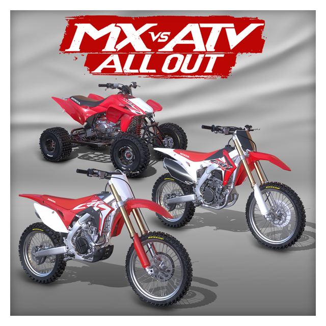 Game cover: MX vs ATV All Out: 2017 Honda Vehicle Bundle