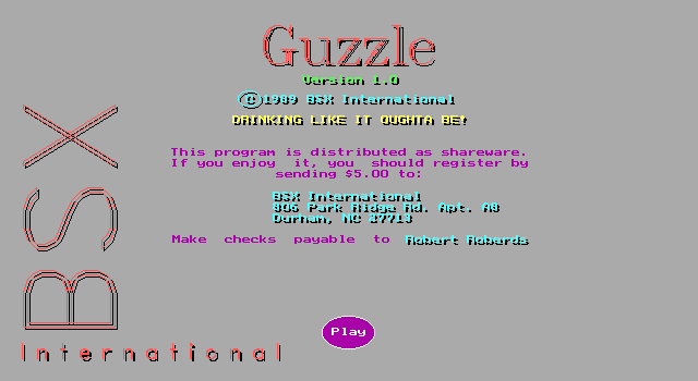 Game cover: Guzzle