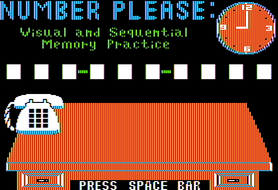Game cover: Number Please: Visual and Sequential Memory Practice