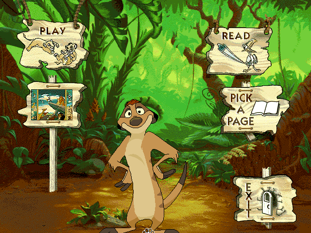 Game cover: Disney's Animated Storybook: The Lion King