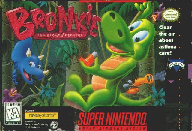 Game cover: Bronkie The Bronchiasaurus