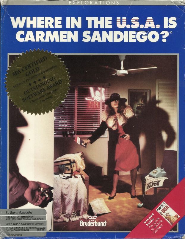 Game cover: Where in the U.S.A. Is Carmen Sandiego?