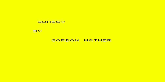 Game cover: Quassy