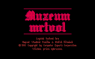 Game cover: Muzeum Mrtvol