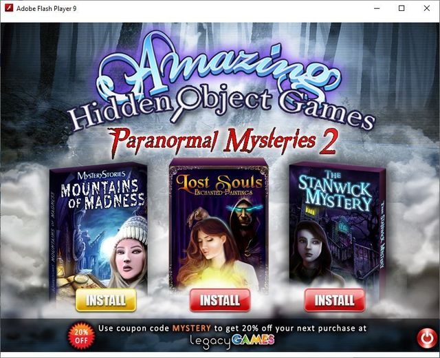 Game cover: Amazing Hidden Object Games: Paranormal Mysteries 2